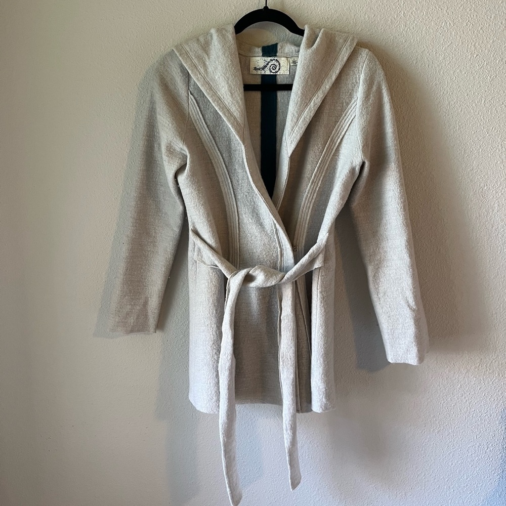 Rosie Neira Boiled Wool Wrap Jacket
